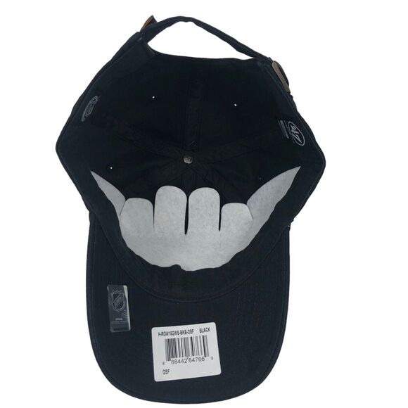 NEW Pittsburgh Penguins '47 Brand Clean Up Adjustable Hat Cap NHL Black One Size - Picture 5 of 9